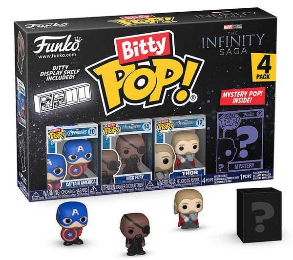 Funko Bitty Pop! Marvel Infinity Saga - Captain America (4 Pack)