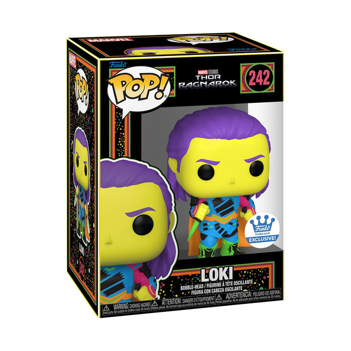 Funko Pop! Marvel Thor Ragnarok - Loki (Blacklight Funko Exclusive) (242)