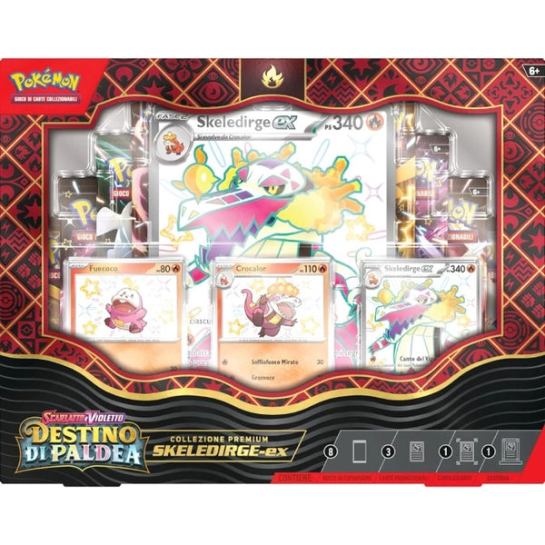 Pokemon Scarlatto e Violetto Destino di Paldea - Collezione Premium Skeledirge-ex (ITA)