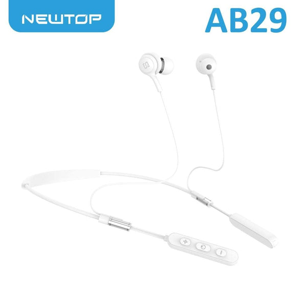 NewTop Auricolari Sport Wireless Bluetooth AB29 Bianco