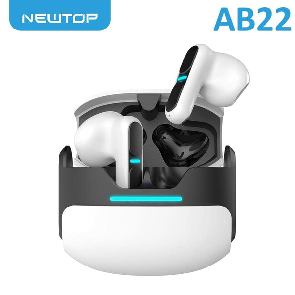 NewTop Auricolari True Wireless AB22 Bianco