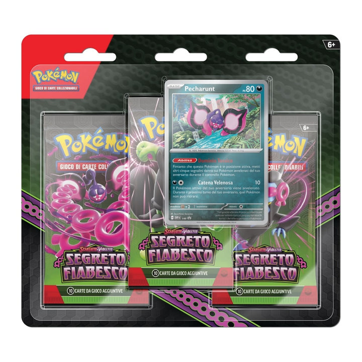 Pokemon Scarlatto e Violetto Segreto Fiabesco - Blister 3 bustine + 1 carta di Pecharunt (ITA)