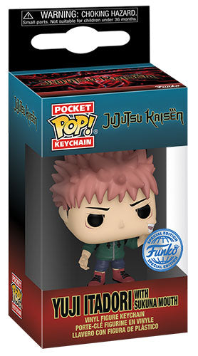 Funko Pop Pocket Keychain! Jujutsu Kaisen - Yuji Itadori with Sukuna Mouth (Special Edition)