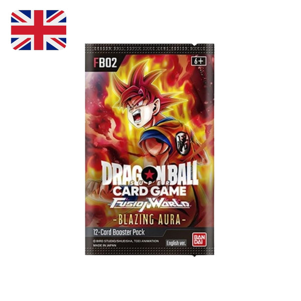 Dragon Ball Card Game Fusion World Blazing Aura FB-02 - Bustina singola 12 carte (ENG)