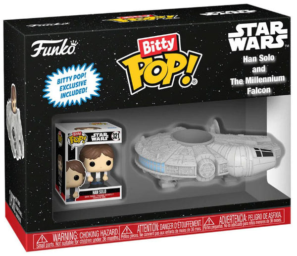 Funko Bitty Pop! Star Wars - Han Solo and The Millennium Falcon