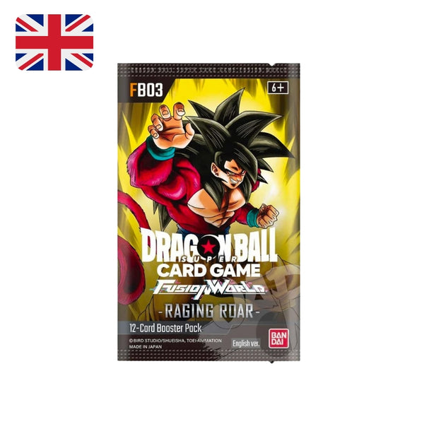 Dragon Ball Card Game Fusion World Raging Roar FB-03 - Bustina singola 12 carte (ENG)