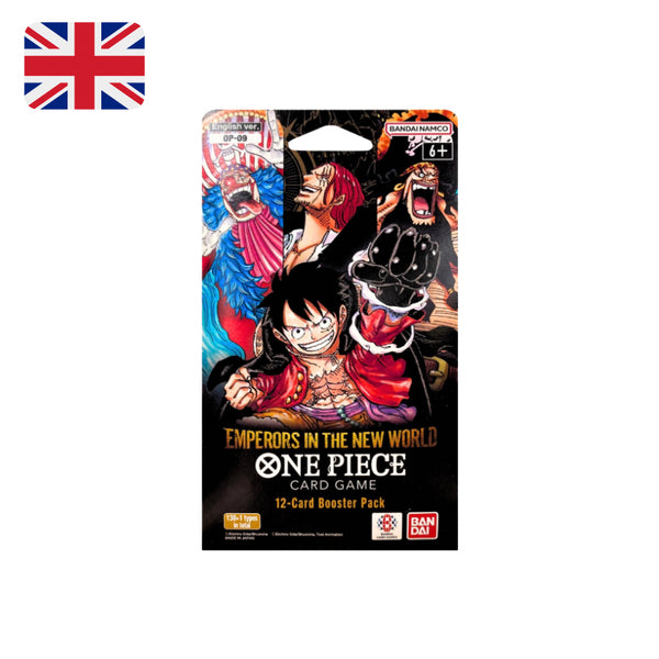 One Piece Card Game OP-09 Emperors in the New World - Bustina singola 12 carte in Paper Sleeve (ENG)