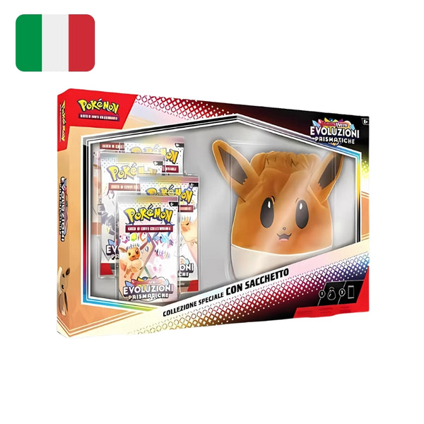 Pokemon Scarlatto e Violetto Evoluzioni Prismatiche - Collezione speciale con Sacchetto Eevee (ITA)