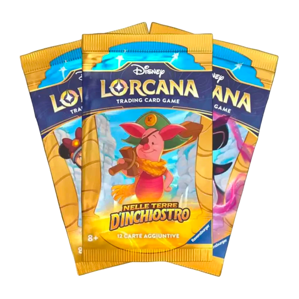 Disney Lorcana Nelle Terre D'Inchiostro - Bustina singola 12 carte (ITA)