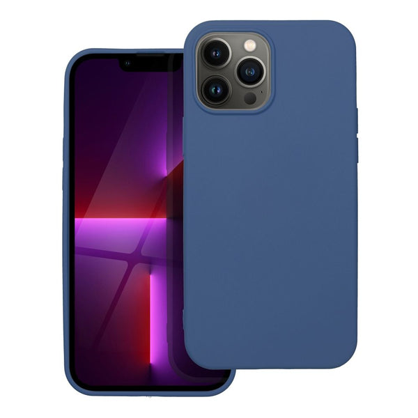 Cover In Silicone E Microfibra Interna Lite Blu Per iPhone 13 Pro Max