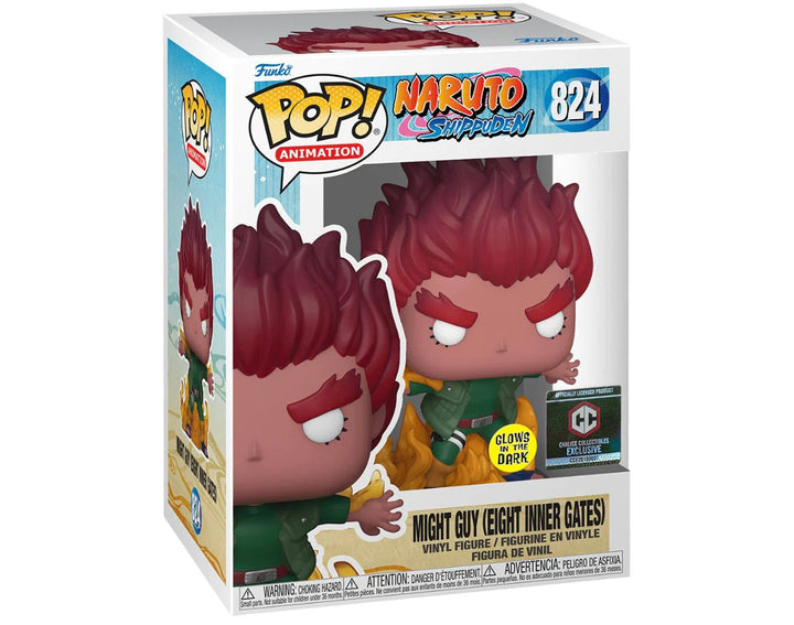 Funko Pop! Naruto - Might Guy (Eight Inner Gates) (GITD Chalice Collectibles Exclusive) (824)