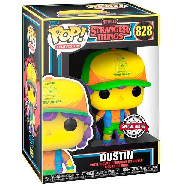 Funko Pop! Stranger Things - Dustin (Blacklight Special Edition) (828)