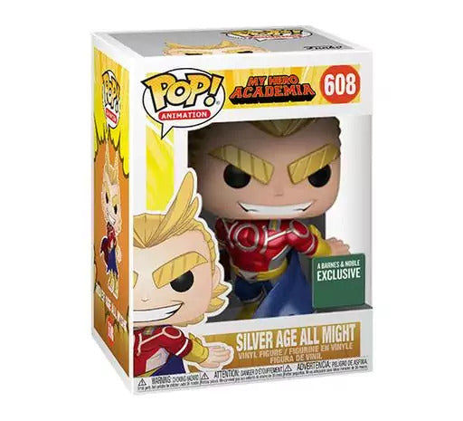 Funko Pop! My Hero Academia - Silver Age All Might (Metallic) (A Barnes & Nobile Exclusive) (608)