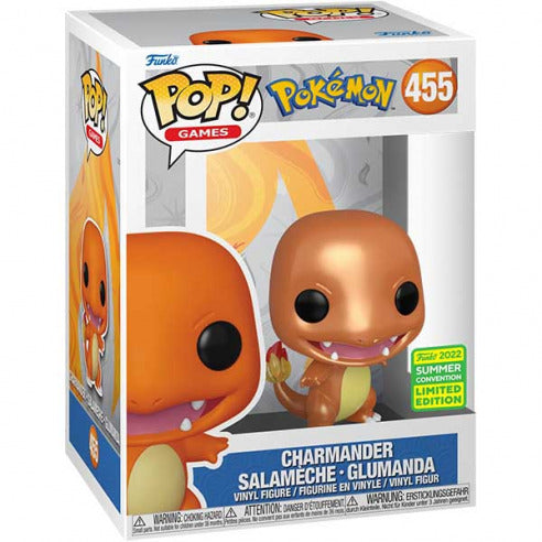 Funko Pop! Pokemon - Charmander (Metallic) (Summer Convention Limited Edition 2022) (455)