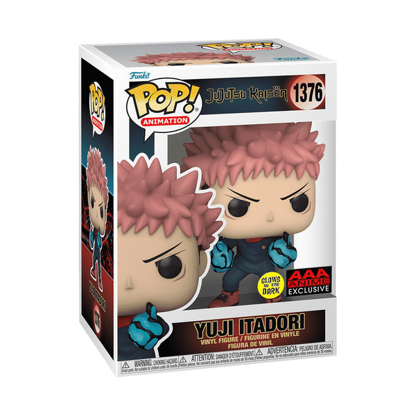 Funko Pop! Jujutsu Kaisen - Yuji Itadori with Divergent Fists (Glows in the Dark AAA Anime Exclusive) (1376)