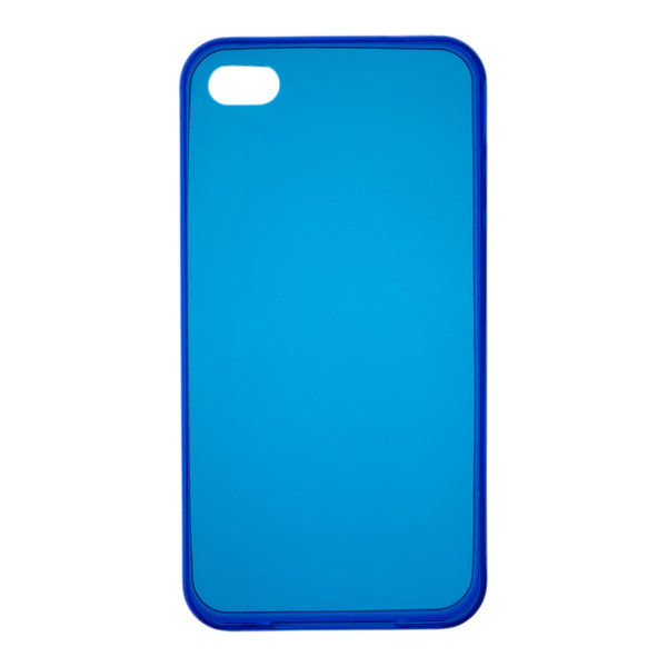 Cover Back Case Ultra Slim 0.3Mm Blu Trasparente Per iPhone 5 5S Se