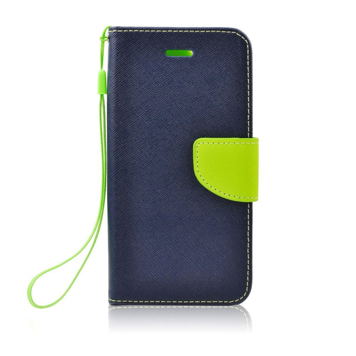 Cover Case Flip Fancy Book Samsung S8 Blu-Lime
