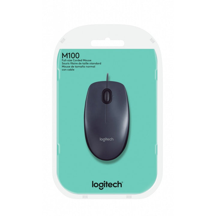 Logitech Mouse USB M100 Grey