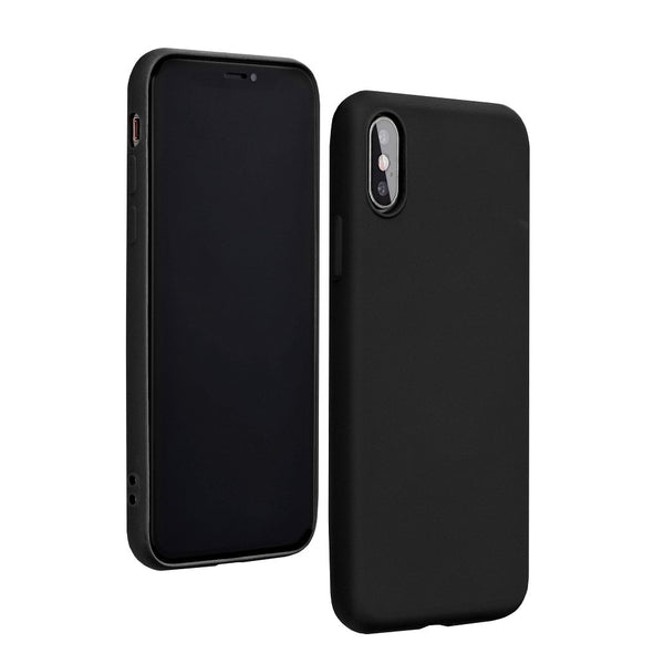 Cover In Silicone E Microfibra Interna Lite Nero Per Samsung A10 A105