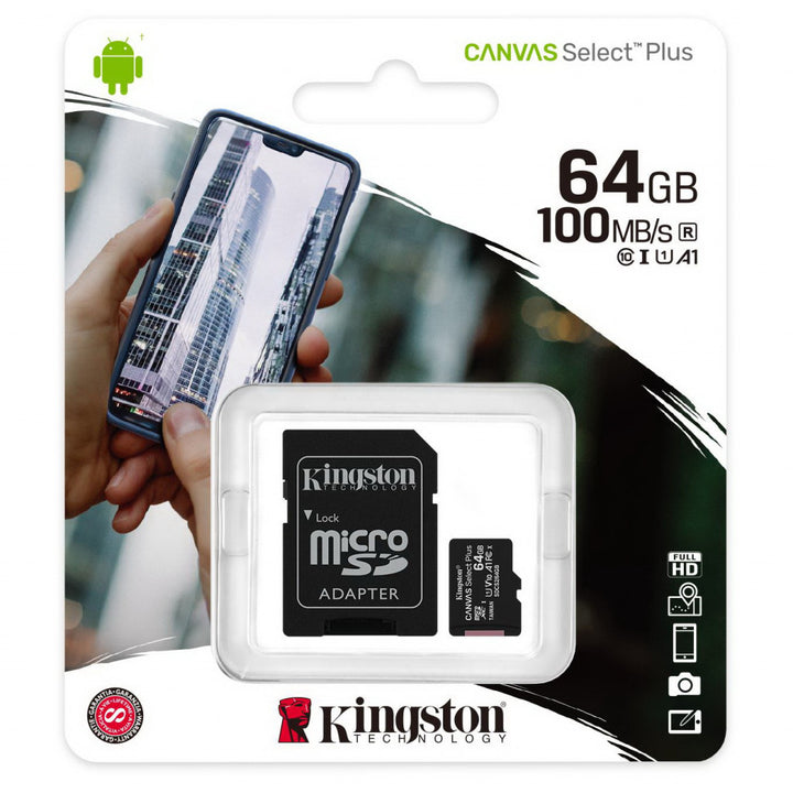 Kingston Memoria Micro SD 64GB CL10 SDCS2/64GB