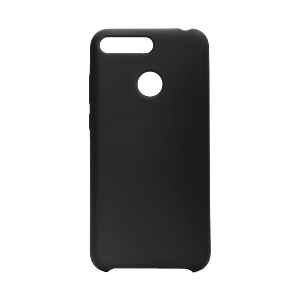 Cover In Silicone E Microfibra Interna Nero Per Huawei Y6 2019