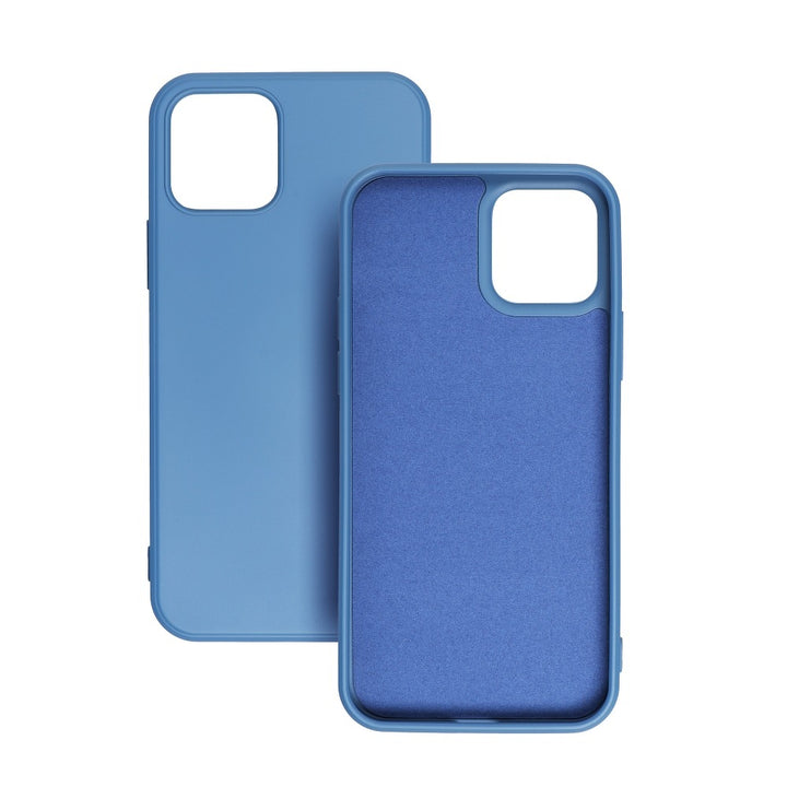 Cover In Silicone E Microfibra Interna Lite Blu Per Samsung S22 Ultra