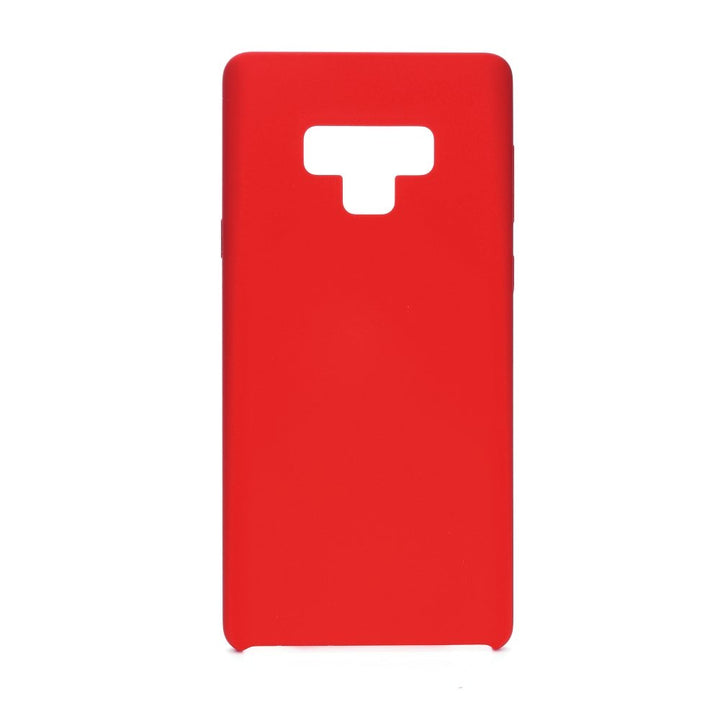 Cover In Silicone E Microfibra Interna Rosso Per Samsung Note 9