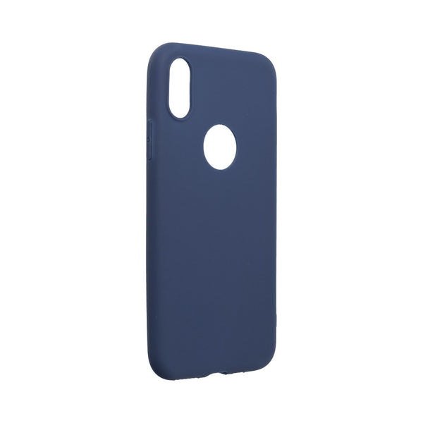 Cover Soft Blu Scuro Per iPhone X / XS