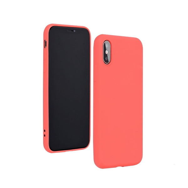 Cover In Silicone E Microfibra Interna Lite Rosa Per iPhone X Xs