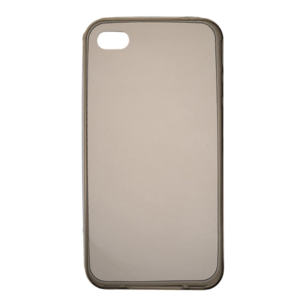 Cover Back Case Ultra Slim 0.3Mm Nera Trasparente Per iPhone 4 4S