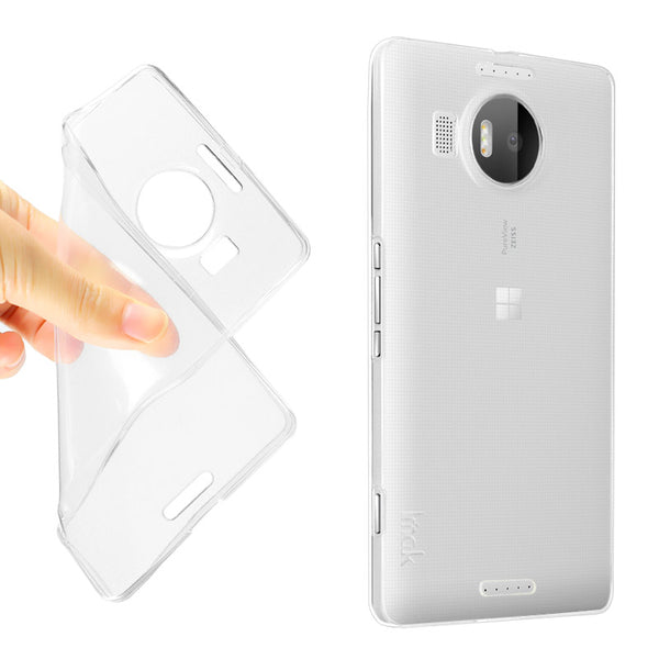 Cover Back Case Ultra Slim 0.3Mm Trasparente Per Nokia Lumia 950 Xl