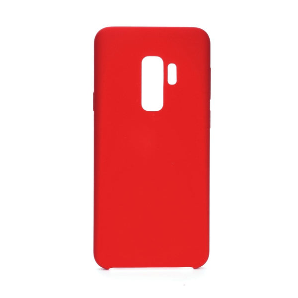 Cover In Silicone E Microfibra Interna Rosso Per Samsung S9 Plus