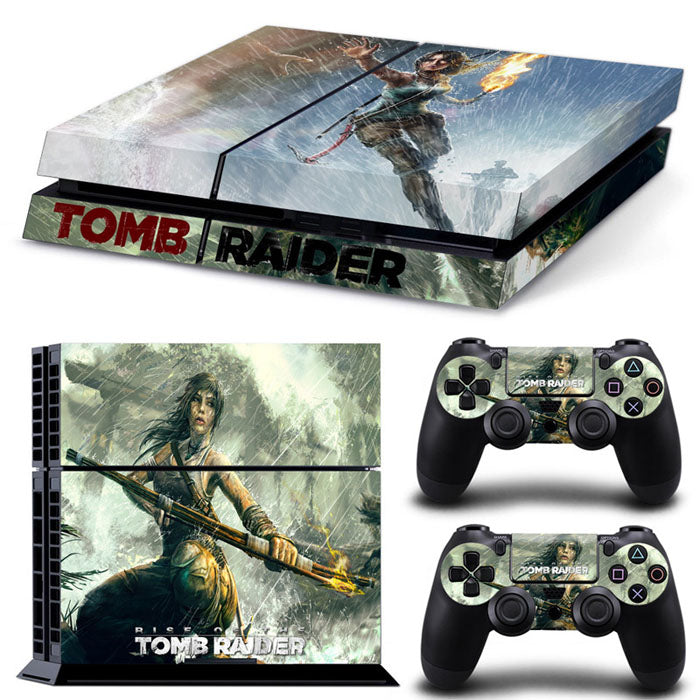 Sticker Console Joypad Ps4 Rise Of The Tomb Raider