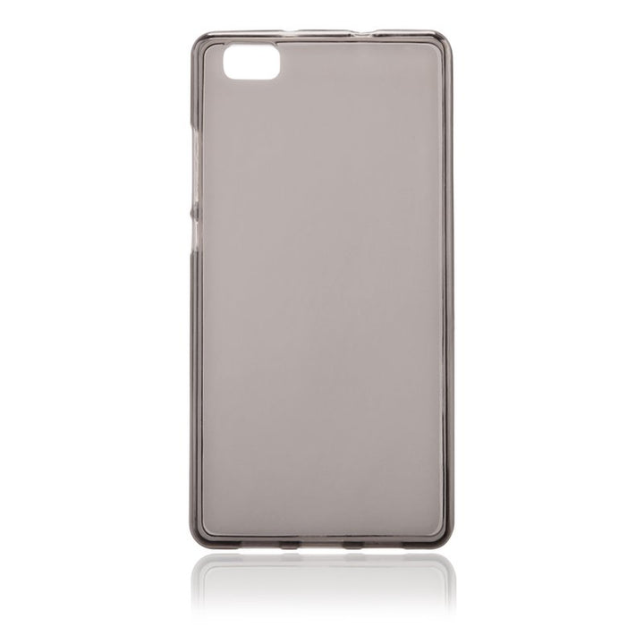 Cover Back Case Ultra Slim 0.3Mm Nero Trasparente Per Huawei P8 Lite