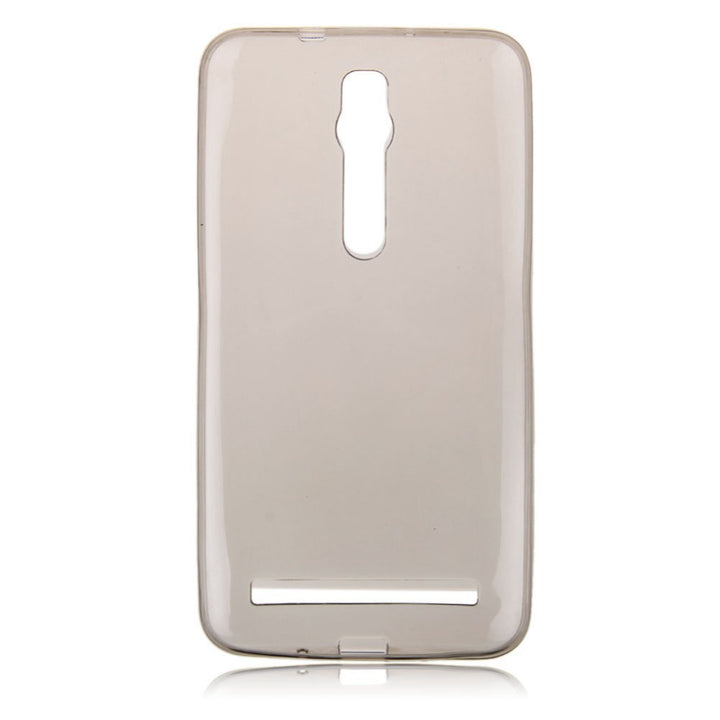 Cover Back Case Ultra Slim 0.3Mm Nera Trasparente Per Asus Zenfone 2 5.5"