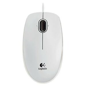 Logitech Mouse Ottico USB Bianco B100