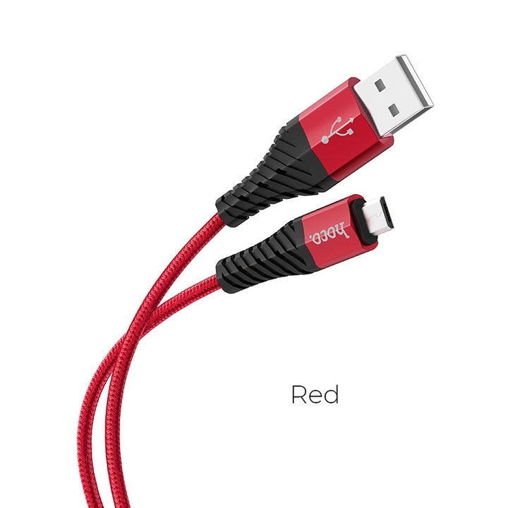 Hoco Cavo Cool Micro USB 1m Rosso