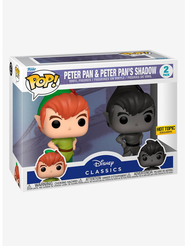 Funko Pop! Disney - Peter Pan & Peter Pan's Shadow (Hot Topic Exclusive) (2-Pack)