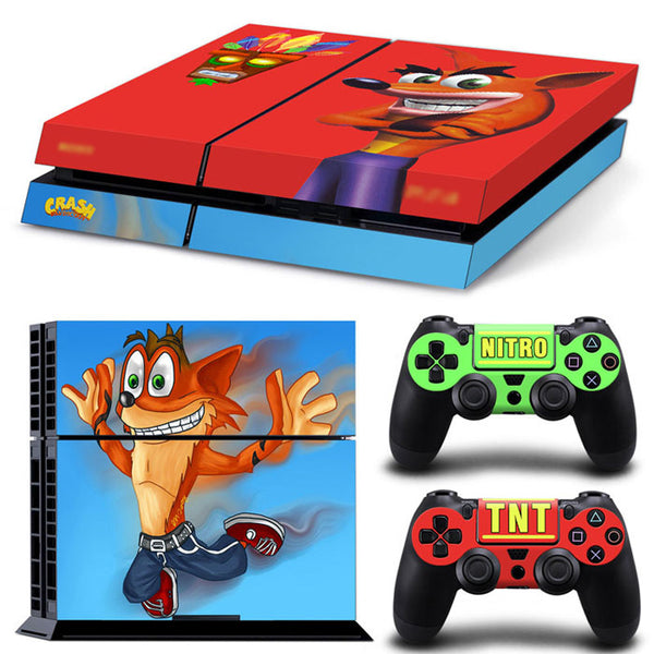 Sticker Console Joypad Ps4 Crash Bandicoot