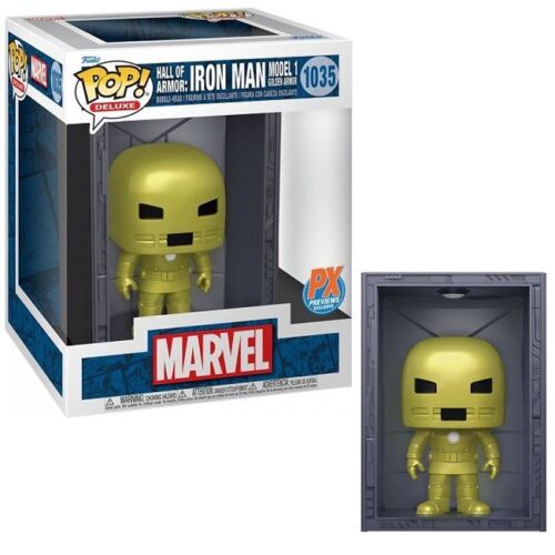 Funko Pop Deluxe! Marvel - Hall of Armor: Iron Man Model 1 Golden Armor (1035)