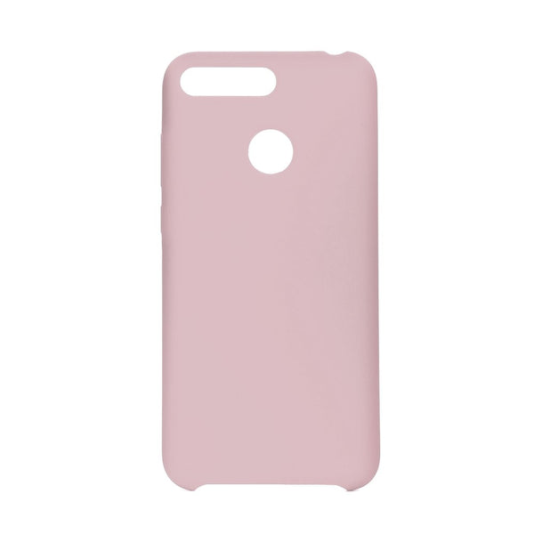 Cover In Silicone E Microfibra Interna Rosa Per Huawei Y6 2019