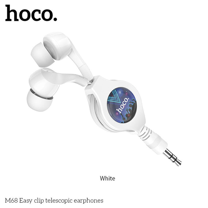 Hoco Cuffie Auricolari Stereo Richiudibili Bianco