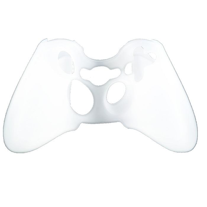 Guscio In Gomma Silicone Controller Bianco Per Xbox 360