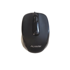 Alantik Mouse Ottico USB Nero Gommato Con 4 Tasti