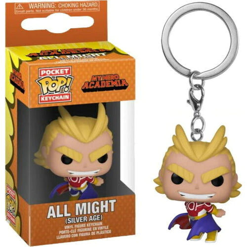 Funko Pop Pocket Keychain! My Hero Academia - All Might (Silver Age)