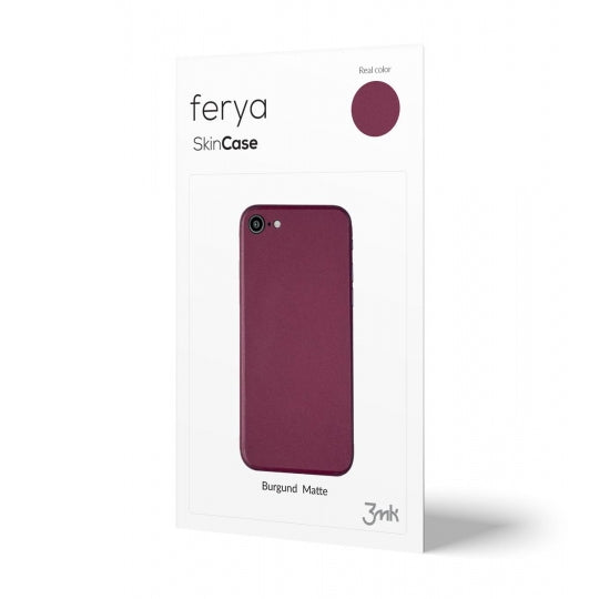 3Mk Ferya Skincase Pellicola iPhone 7 Plus 8 Plus Burgund Matte