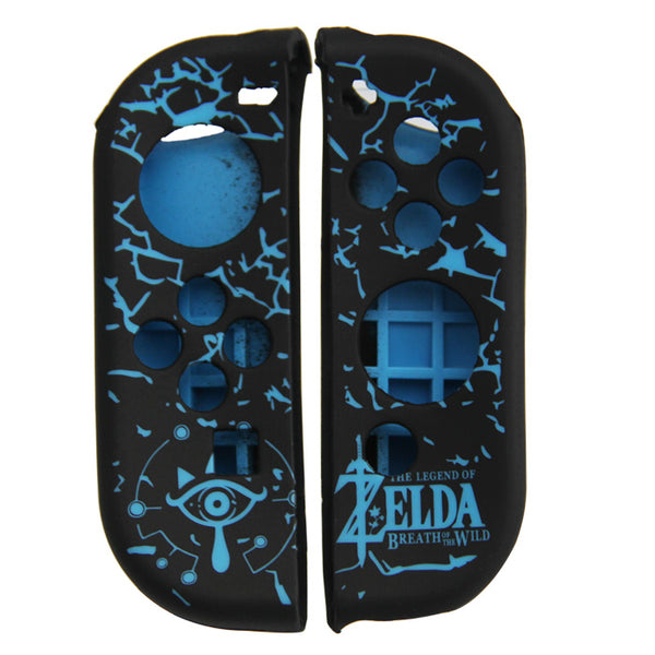 Guscio Custodia Nero+Blu Zelda Joycon Per Nintendo Switch