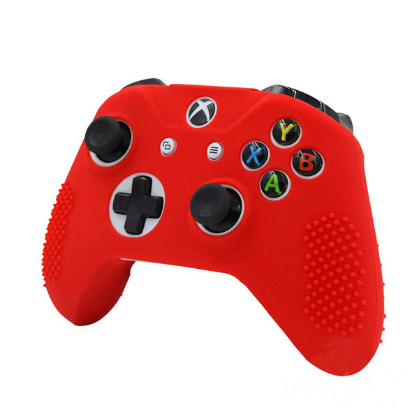 Guscio In Gomma Silicone Controller Rosso Per Xbox One S Slim