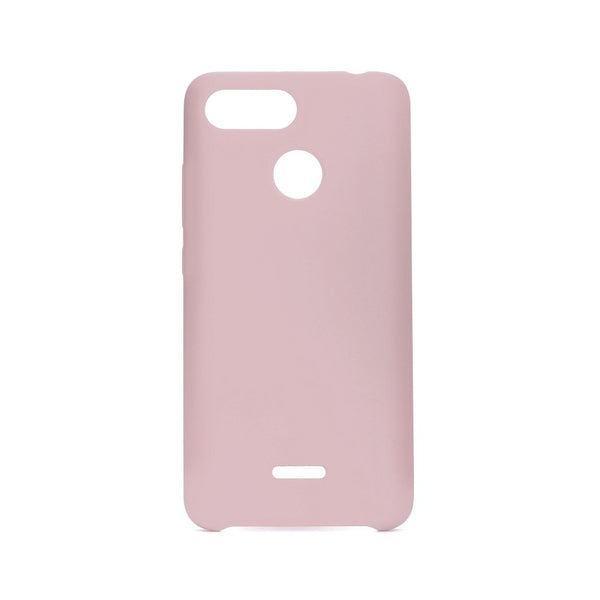 Cover In Silicone E Microfibra Interna Rosa Per Xiaomi Redmi 6