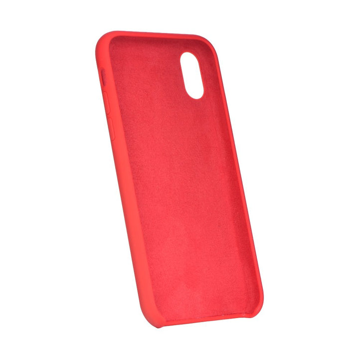 Cover In Silicone E Microfibra Interna Rosso Per Huawei P30 Lite